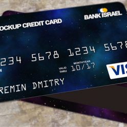 Credit card mockup free PSD