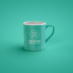Free PSD mock-up of a classic coffee mug