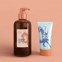 Soap Dispenser & Cream Tube – Free Cosmetic Mockup