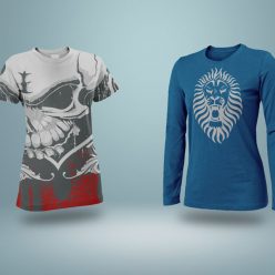 Free Realistic Long Sleeve T-Shirt Mockup PSD