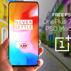 Oneplus 7 pro In Hand Mockup