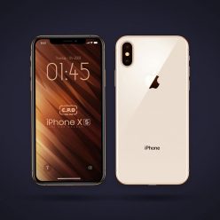 iPhone Xs Front & Back Mockup